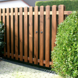 Portillon en Bois Rustique pour un Accueil Chaleureux Chatillon